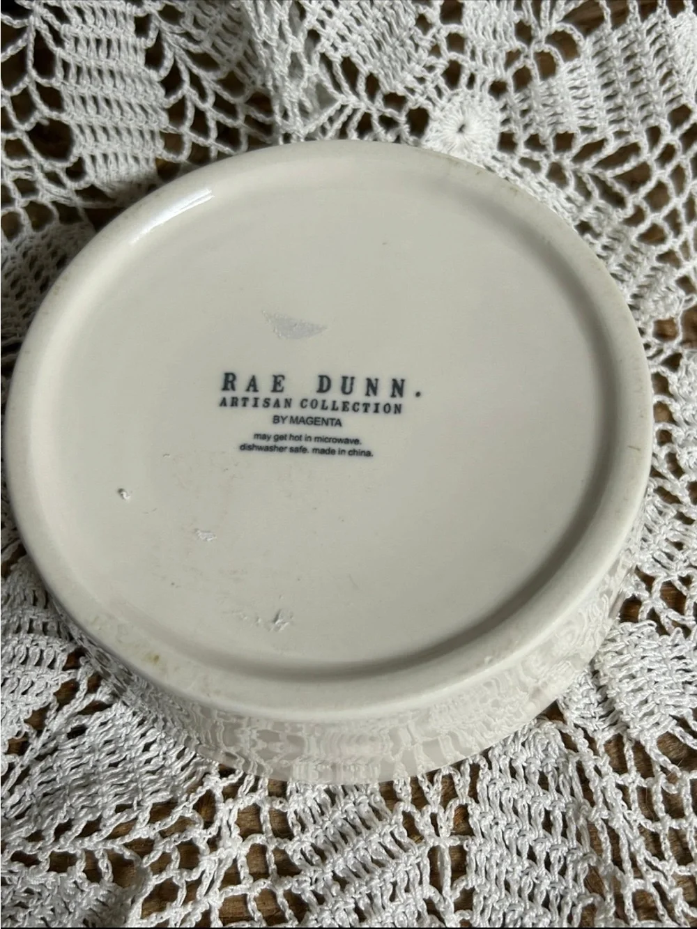 Rae Dunn Cat kitty food water bowl
